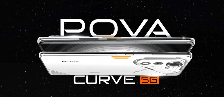 Tecno تكشف النقاب عن هاتف Pova Curve 5G: تصميم نحيف بسمك 7.5 مم، بطارية ضخمة بسعة 5500 مللي أمبير، وابتكارات ذكاء صناعي متطورة