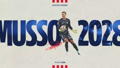 أتلتيكو مدريد يعلن رسميًا عن التعاقد مع الحارس الأرجنتيني خوان موسو حتى عام 2028